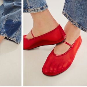 Jeffrey Campbell Moira / Swan Lake mesh flats